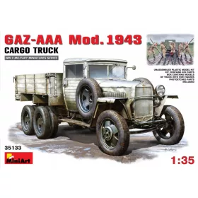   MiniArt 35133 GAZ-AAA Mod 1943 Cargo Truck (1/35) Teherautó makett
