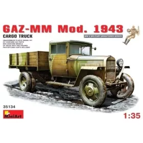  MiniArt 35134 GAZ-MM Mod. 1943 Cargo Truck 1/35 harcjármű makett