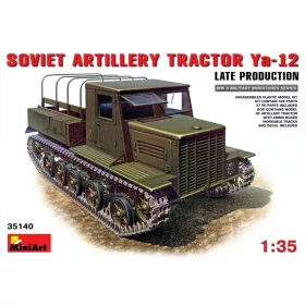   MiniArt 35140 Ya-12 Late Prod Soviet Artillery Tractor (1/35) Harcjármű makett