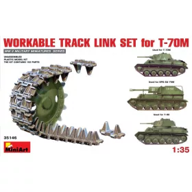  MiniArt 35146 Workable Track Link Set for T-70M Light Tank (1/35) Lánctalp makett