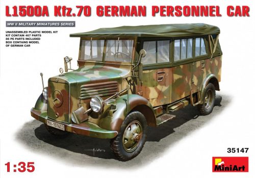 MiniArt 35147 L1500A (Kfz.70) German Personnel Car (1/35) Személyautó makett