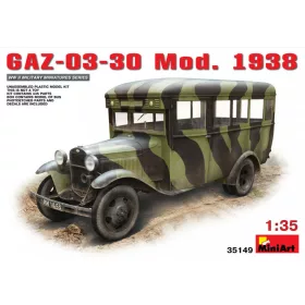 MiniArt 35149 GAZ-03-30 Mod.1938 (1/35) Személyautó makett