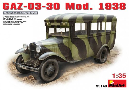 MiniArt 35149 GAZ-03-30 Mod.1938 (1/35) Személyautó makett