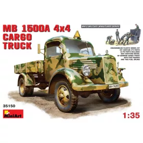   MiniArt 35150 MB L1500 A 4x4 Cargo Truck (1/35) Teherautó makett