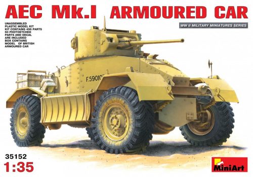 MiniArt 35152 AEC Mk 1 Armoured Car (1/35) Harcjármű makett