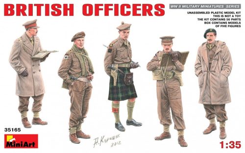 MiniArt 35165 British Officers (1/35) Katonai figura makett