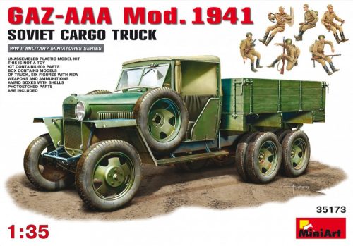 MiniArt 35173 GAZ-AAA Cargo Truck Mod 1941 (1/35) Teherautó makett