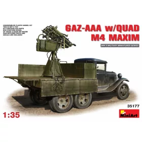   MiniArt 35177 GAZ-AAA w/Quad M-4 Maxim (1/35) Teherautó makett