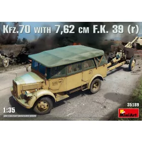   MiniArt 35189 Kfz.70 & 7,62 cm F.K. 39 ( r ) (1/35) Teherautó makett