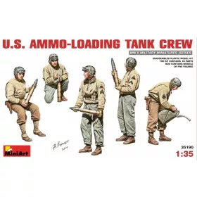   MiniArt 35190 U.S. Ammo-Loading Tank Crew (1/35) Katonai figura makett