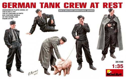 MiniArt 35198 German Tank Crew at Rest (1/35) Katonai figura makett