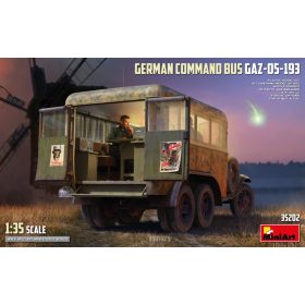   MiniArt 35202 GERMAN COMMAND BUS GAZ-05-193 (1/35) harcjármű makett