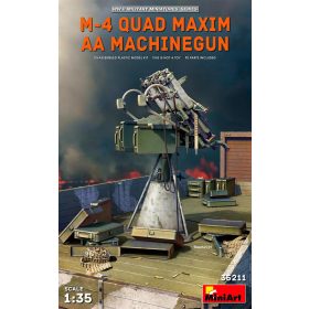   MiniArt 35211 M-4 Quad Maxim AA Machinegun (1/35) Fegyver makett