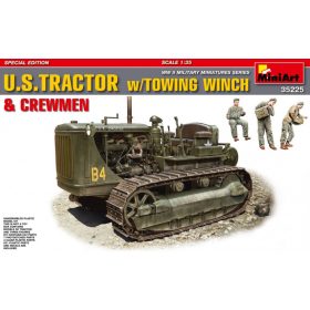   MiniArt 35225 U.S.Tractor withTowing Winch & Crewmen Special Edition (1/35) Buldózer makett