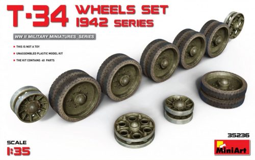 MiniArt 35236 T-34 Wheels Set 1942 Series (1/35) Lánctalp makett