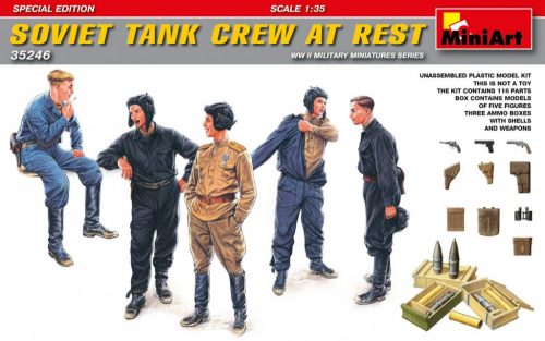 MiniArt 35246 Soviet Tank Crew at Rest.Special Edition (1/35) Katonai figura makett