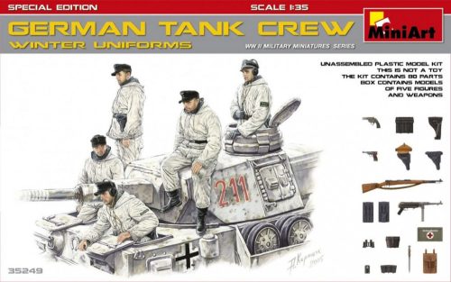 MiniArt 35249 German Tank Crew (Winter Uniforms) SpecialEdition (1/35) Katonai figura makett