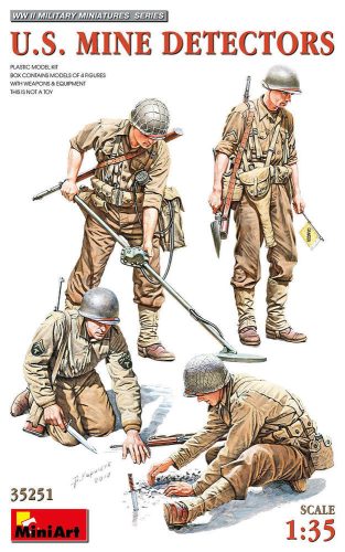 MiniArt 35251 U.S. Mine Detectors (1/35) Katonai figura makett