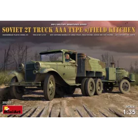   MiniArt 35257 Soviet 2 t Truck AAA Type w/Field Kitche (1/35) Teherautó makett