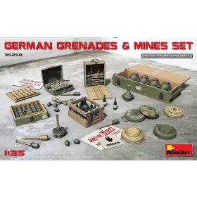   MiniArt 35258 German Grenades & Mines Set (1/35) Fegyver makett