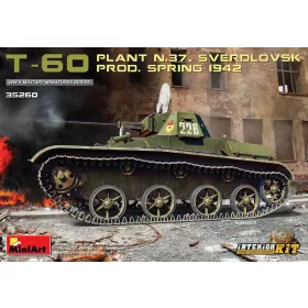   MiniArt 35260 T-60 Plant No. 37 Sverdlovsk Prod. Spring 1942 Interior Kit (1/35) Harcjármű makett