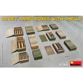   MiniArt 35261 Soviet Ammo Boxes w/Shells (1/35) Fegyver makett