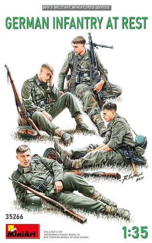 MiniArt 35266 German Infantry at Rest (1/35) Katonai figura makett