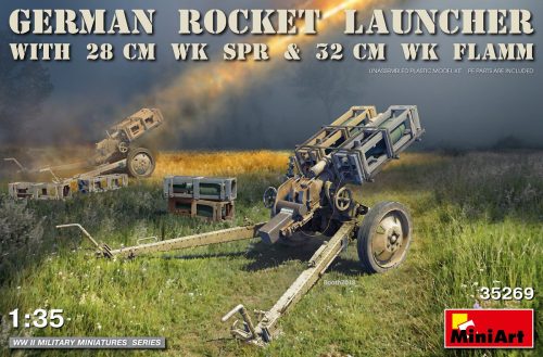 MiniArt 35269 German Rocket Launcher w/28cmWK Spr&32cmWK Flamm (1/35) Löveg makett