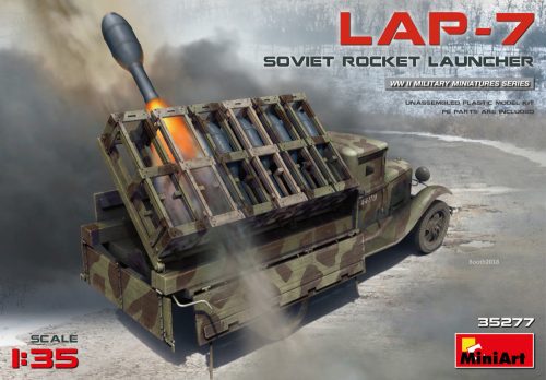 MiniArt 35277 Soviet Rocket Launcher LAP-7 (1/35) Harcjármű makett