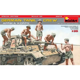   MiniArt 35278 German Tank Crew Afrika Korps Special Edition (1/35) Katonai figura makett
