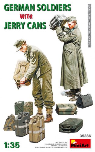 MiniArt 35286 German Soldiers w/Jerry Cans (1/35) Katonai figura makett