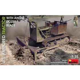   MiniArt 35291 U.S. Armored Tractor w/Angle Dozer Blade (1/35) Buldózer makett