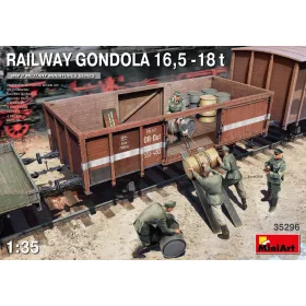   MiniArt 35296 Railway Gondola 16.5 - 18 t (1/35) Teherkocsi makett