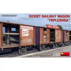   MiniArt 35300 Soviet Railway Wagon "Teplushka" (1/35) Teherkocsi makett