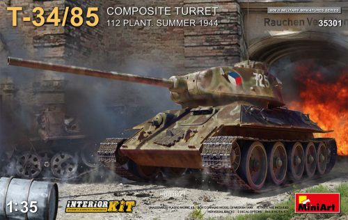 MiniArt 35301 T-34-85 Composite Turret. 112 Plant. Summer 1944 Interior Kit (1/35) Harcjármű makett