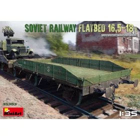   MiniArt 35303 Soviet Railway Flatbed 16,5-18 t (1/35) Teherkocsi makett