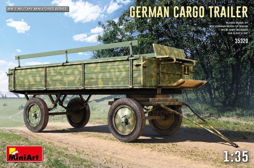 MiniArt 35320 German Cargo Trailer (1/35) Utánfutó makett