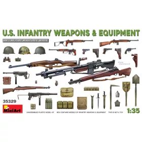   MiniArt 35329 U.S. Infantry Weapons & Equipment (1/35) Fegyver makett