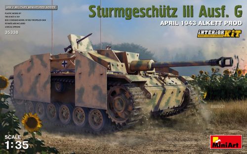 MiniArt 35338 Sturmgeschutz III Ausf. G April 1943 Alkett Prod. Interior Kit (1/35) Harcjármű makett