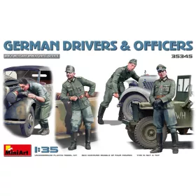   MiniArt 35345 German Drivers & Officers (1/35) Katonai figura makett