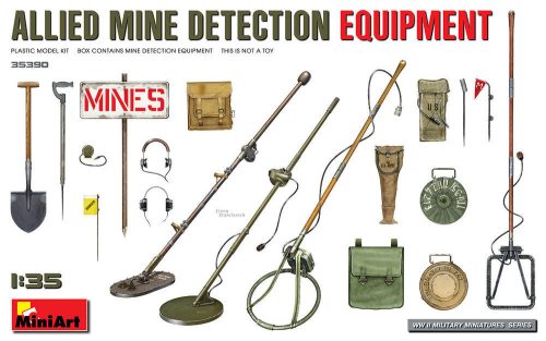 MiniArt 35390 Allied Mine Detection Equipment (1/35) Szerszám makett