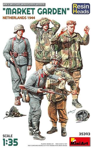 MiniArt 35393 Market Garden (Netherlands 1944) Resin Heads (1/35) Katonai figura makett