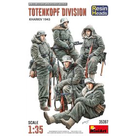   MiniArt 35397 Totenkopf Division. Kharkov 1943. Resin Heads (1/35) Katonai figura makett