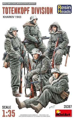 MiniArt 35397 Totenkopf Division. Kharkov 1943. Resin Heads (1/35) Katonai figura makett