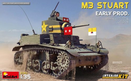 MiniArt 35404 1:35 M3 Stuart Early Prod. Interior Kit (1/35) Harcjármű makett