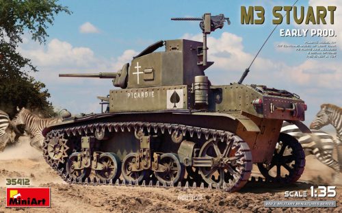 MiniArt 35412 1/35 M3 Stuart Early Prod. (1/35) Harcjármű makett