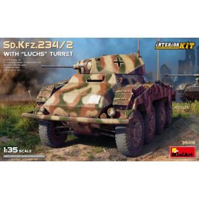   MiniArt 35416 1/35 Sd.Kfz.234/2 with "Luchs" Turret. Interior Kit (1/35) Harcjármű makett