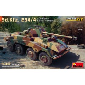   MiniArt 35427 Sd.Kfz. 234/4 Schwerer Panzerspahwagen 7,5 cm. Interior Kit (1/35) Harcjármű makett