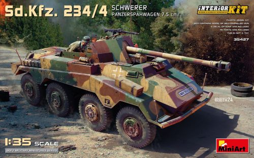 MiniArt 35427 Sd.Kfz. 234/4 Schwerer Panzerspahwagen 7,5 cm. Interior Kit (1/35) Harcjármű makett