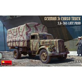   MiniArt 35459 German 3t cargo truck 3.5-36s Late Production (1/35) Teherautó makett
